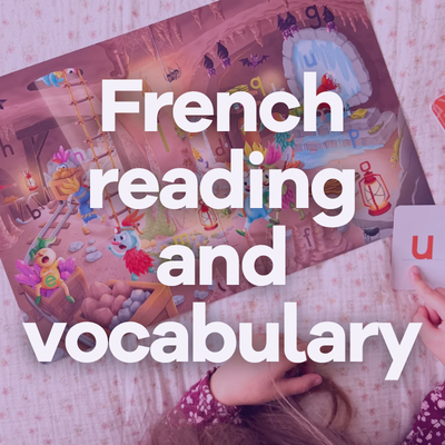 Image French reading and vocabulary